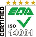 CERTIFIED EQA ISO 14001 認証マーク