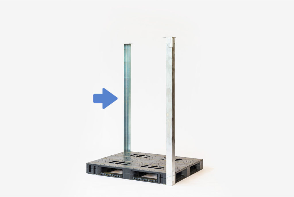 サポーターの組み立てイメージ②