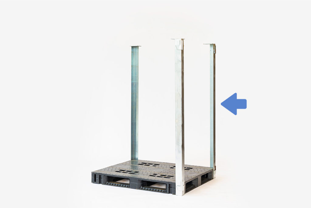 サポーターの組み立てイメージ③